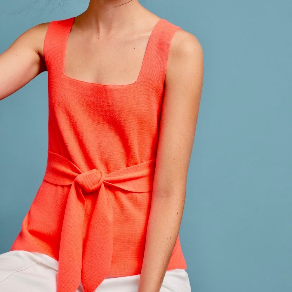 NWT Anthropologie Bright Belted Top